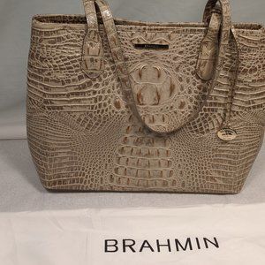Gold & Ivory Brahmin tote